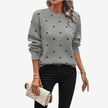 Aveline™ Eleganter Pullover mit Polka-Dots