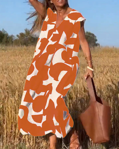 Elowen | Sleeveless Printed Dress