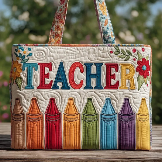 Teacher’s Joy | Handgefertigte gesteppte Tragetasche