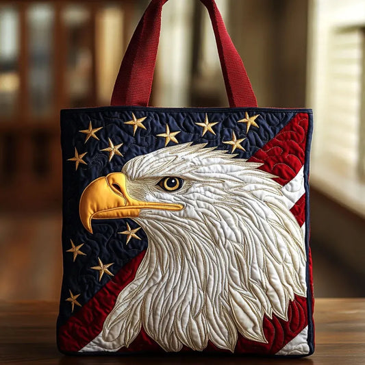 Freedom Eagle | Håndlavet quiltet taske