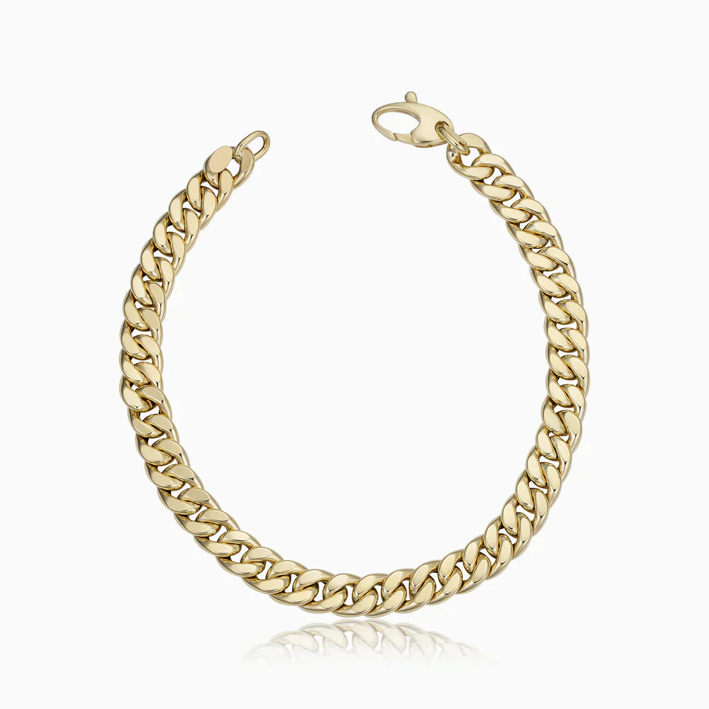 Mayzharine | Braçadeira Cubana em Ouro 18k