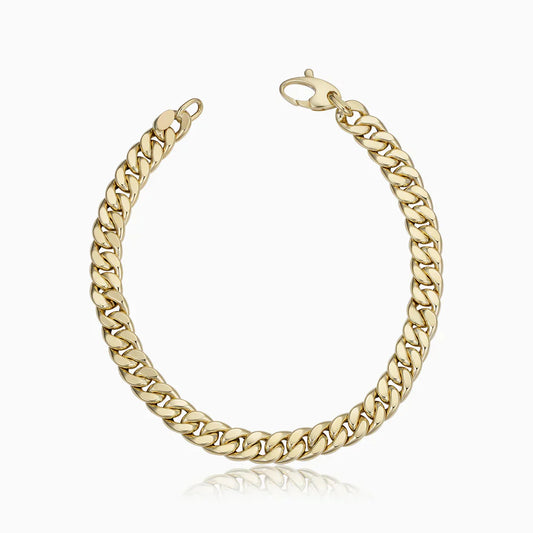 Mayzharine | Braçadeira Cubana em Ouro 18k