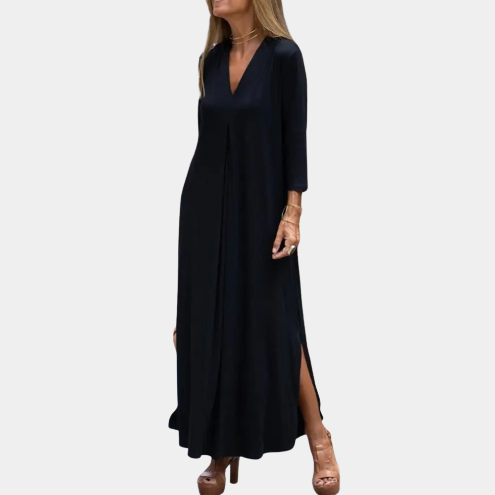 Aveline | V Neck Maxi Dress