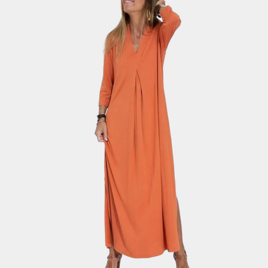 Aveline | V Neck Maxi Dress