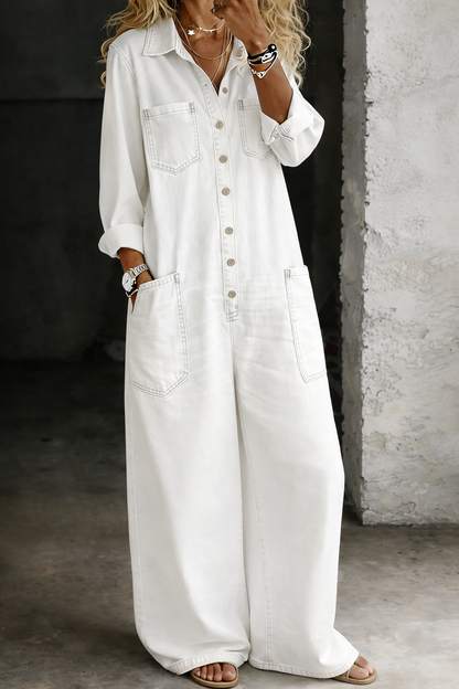 Denim Jumpsuit for Women | Casual One-Piece Outfit