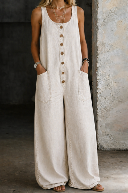 Saylor | Vintage Washed Cotton Denim Overalls