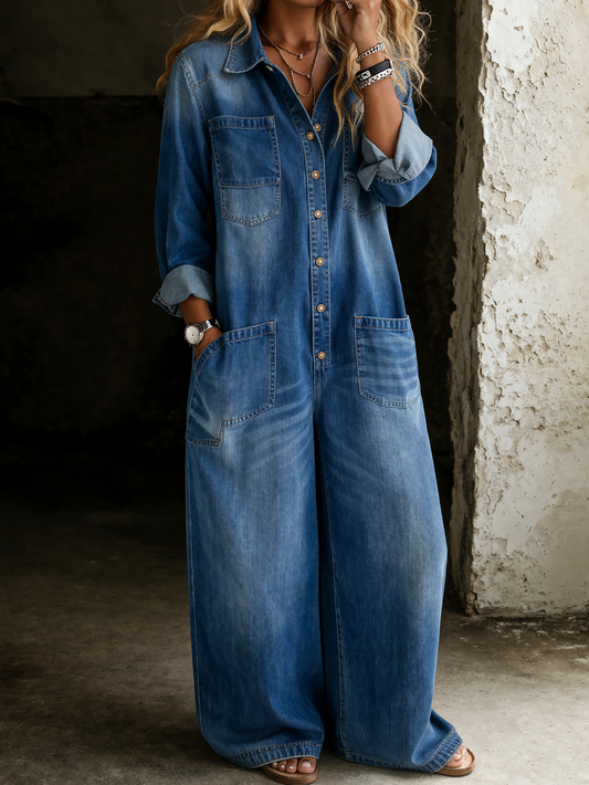 Denim Jumpsuit til kvinder | Casual heldragt
