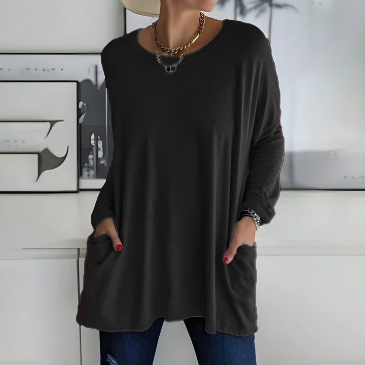 Moira | Blusa de Manga Longa Relaxada