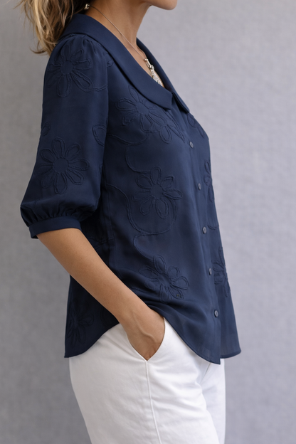 Meredith | Blumenbluse