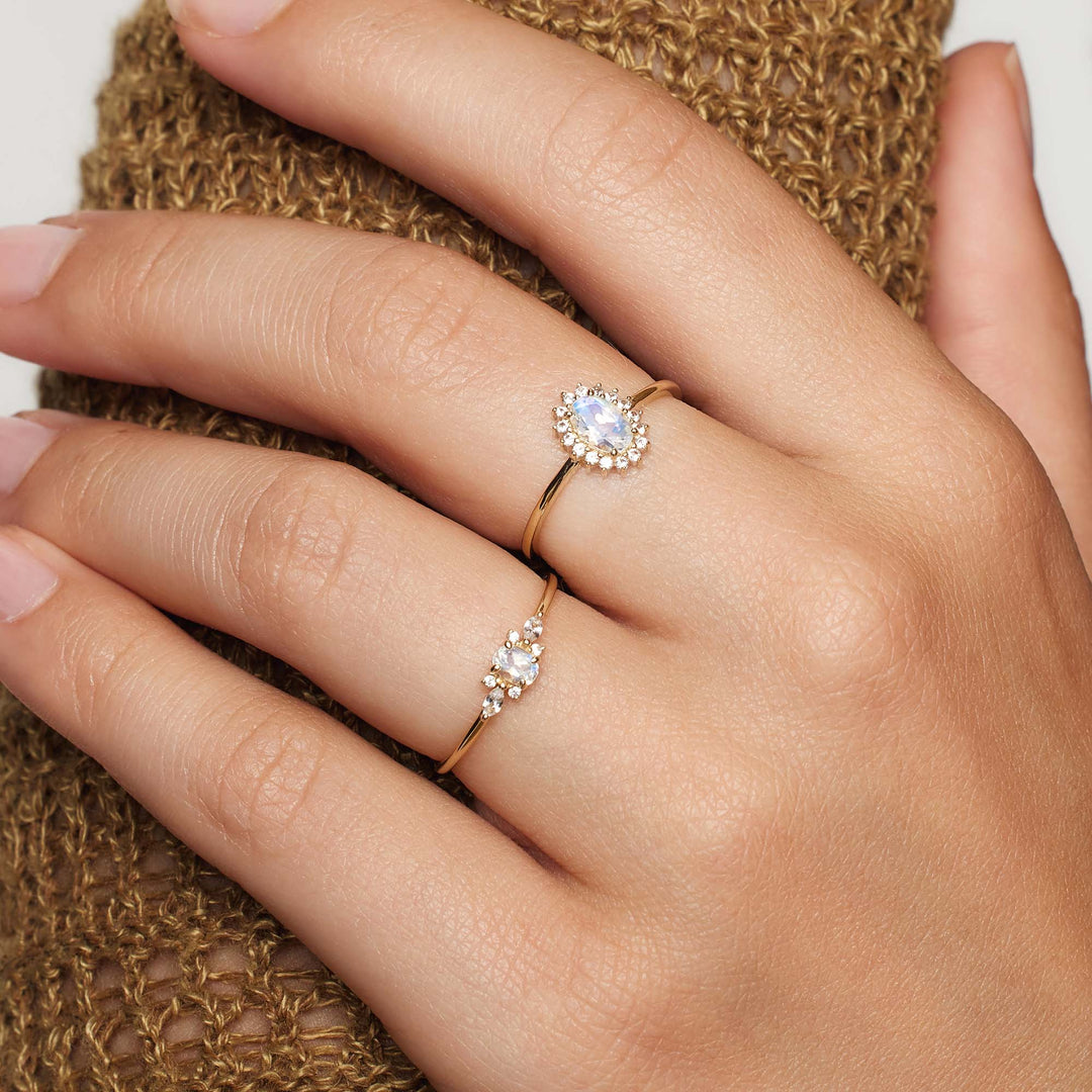 Lioravelle | Anel de Diamante Violeta em Ouro 18k