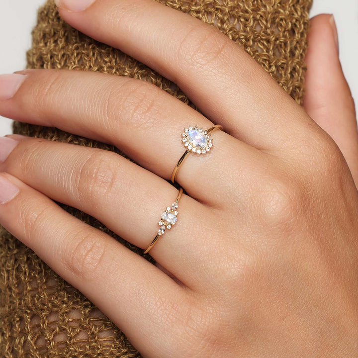 Lioravelle | Anel de Diamante Violeta em Ouro 18k
