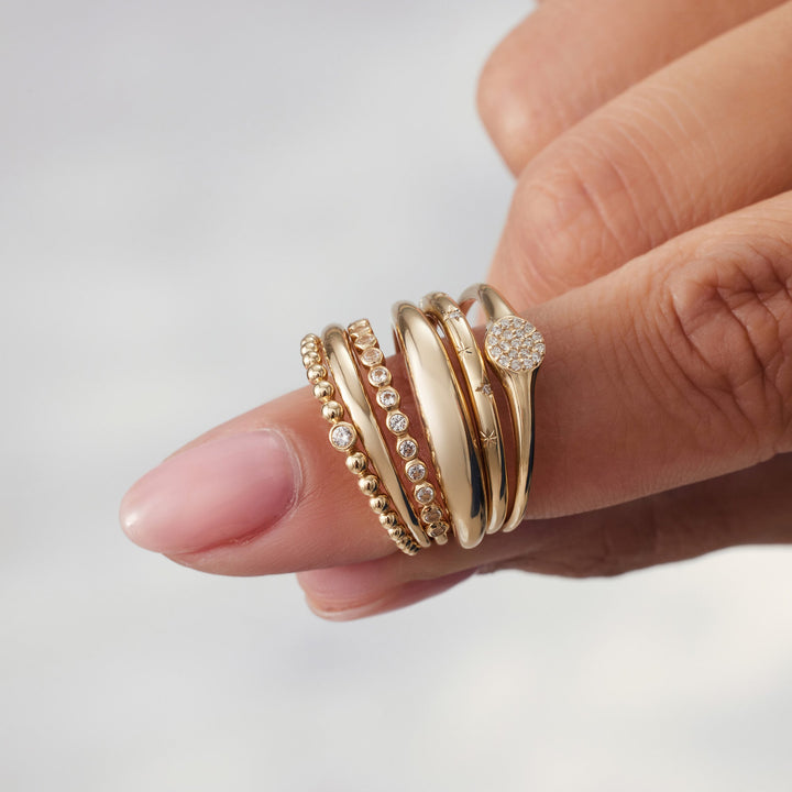 Raquienne | Anel Midi Ouro 18k