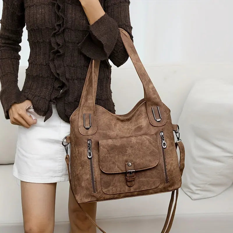 Vera | Faux Leather Shoulder Bag