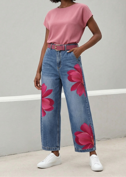 Sophia | Elegant Floral Trousers
