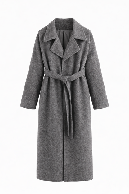 Caith – Elegant Belted Long Coat
