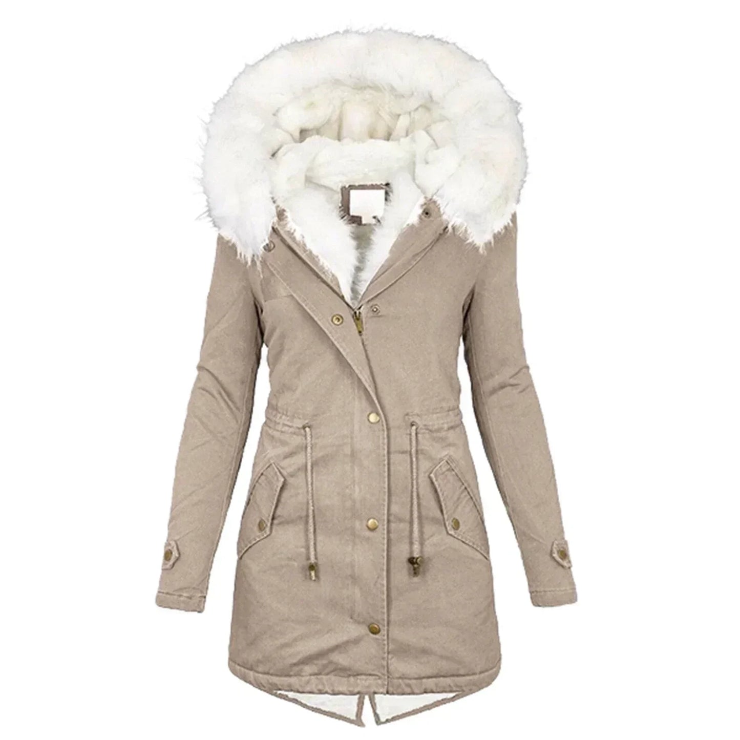 Minna – Winter Coat with Faux Fur Lining