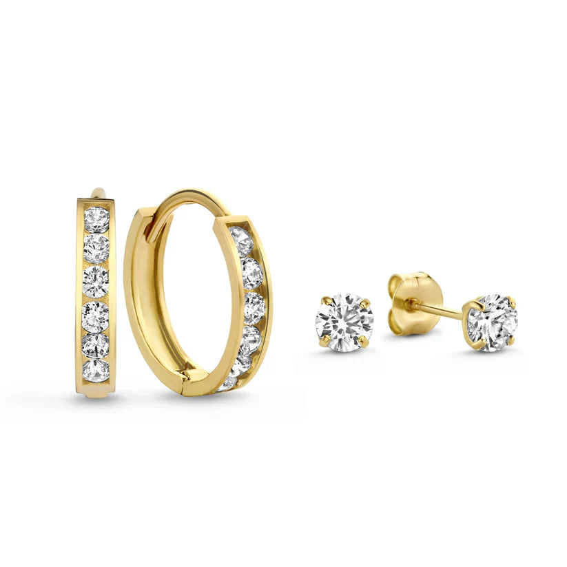 Syrenellee | Ohrstecker-Set 14k Gold