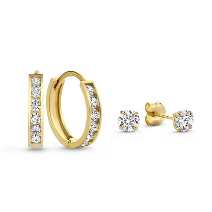 Syrenellee | Ohrstecker-Set 14k Gold