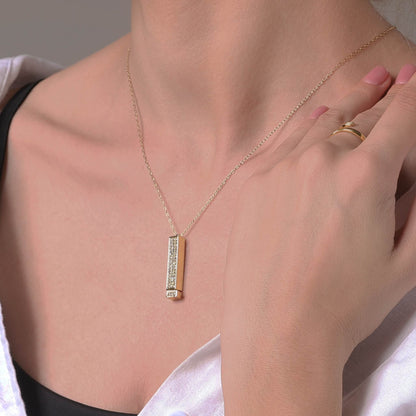 Forever Love Bar Necklace "I Love You"