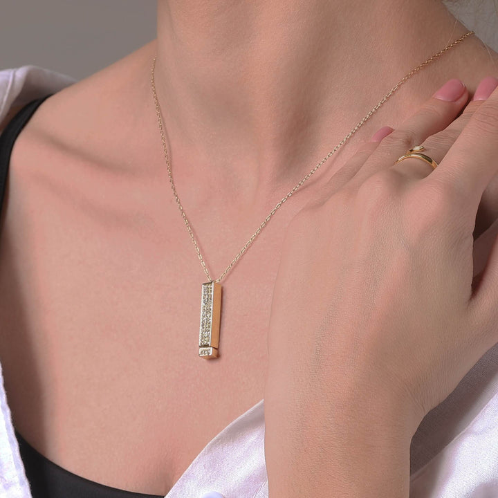 Forever Love Bar Necklace "I Love You"
