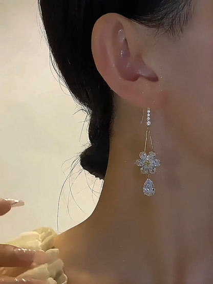 Lunora Gold Plated Statement Earrings
