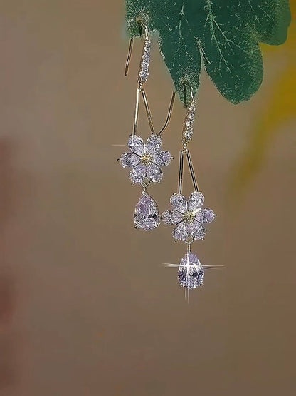 Lunora Gold Plated Statement Earrings