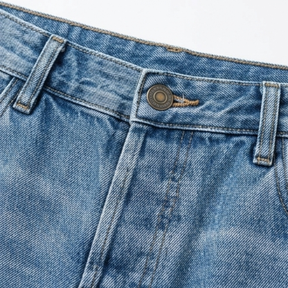Jimena | Retro frynset cropped jeans med lige ben
