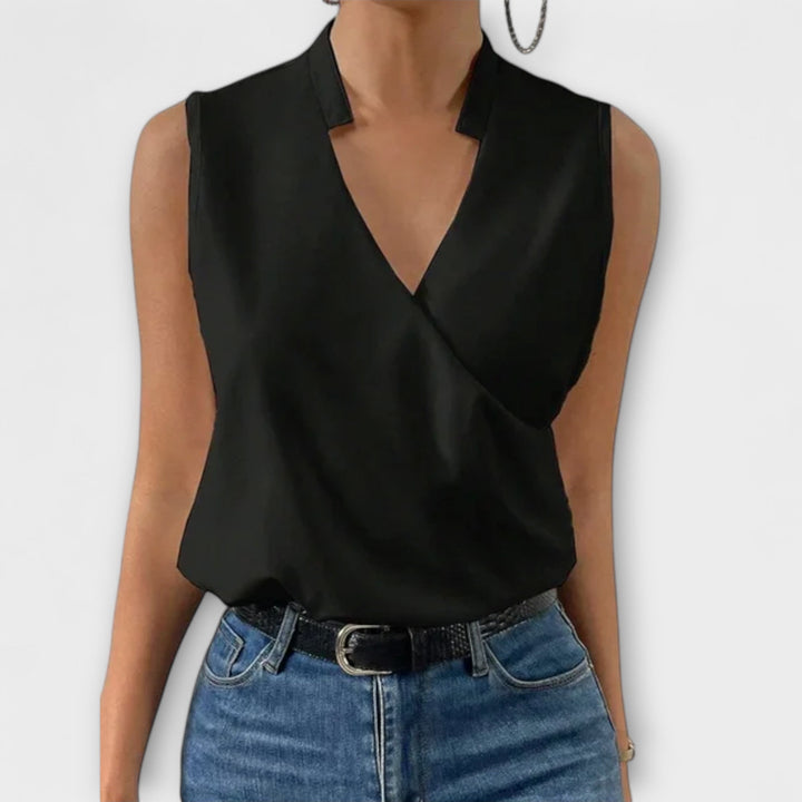 Loretta | Blusa sofisticada con escote en V