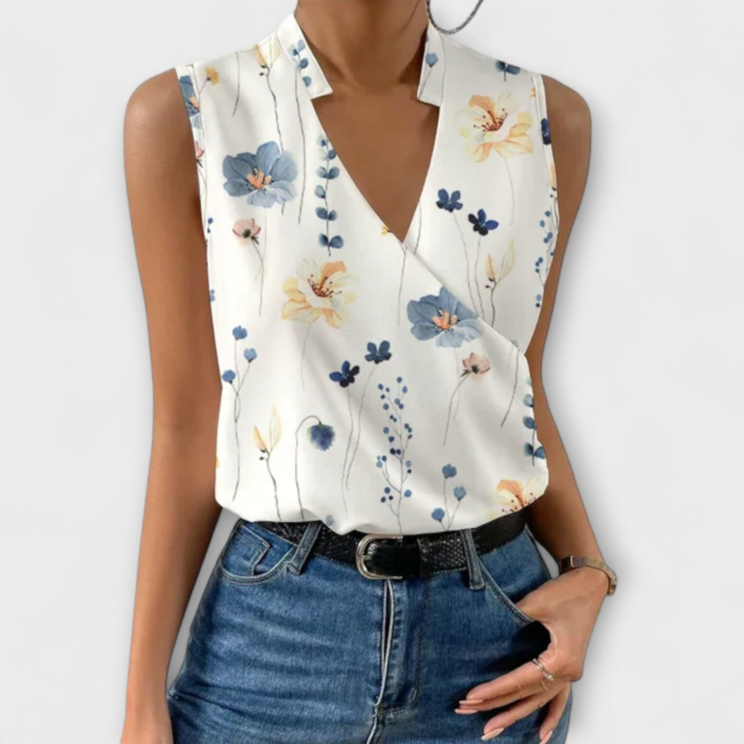 Loretta | Blusa sofisticada con escote en V