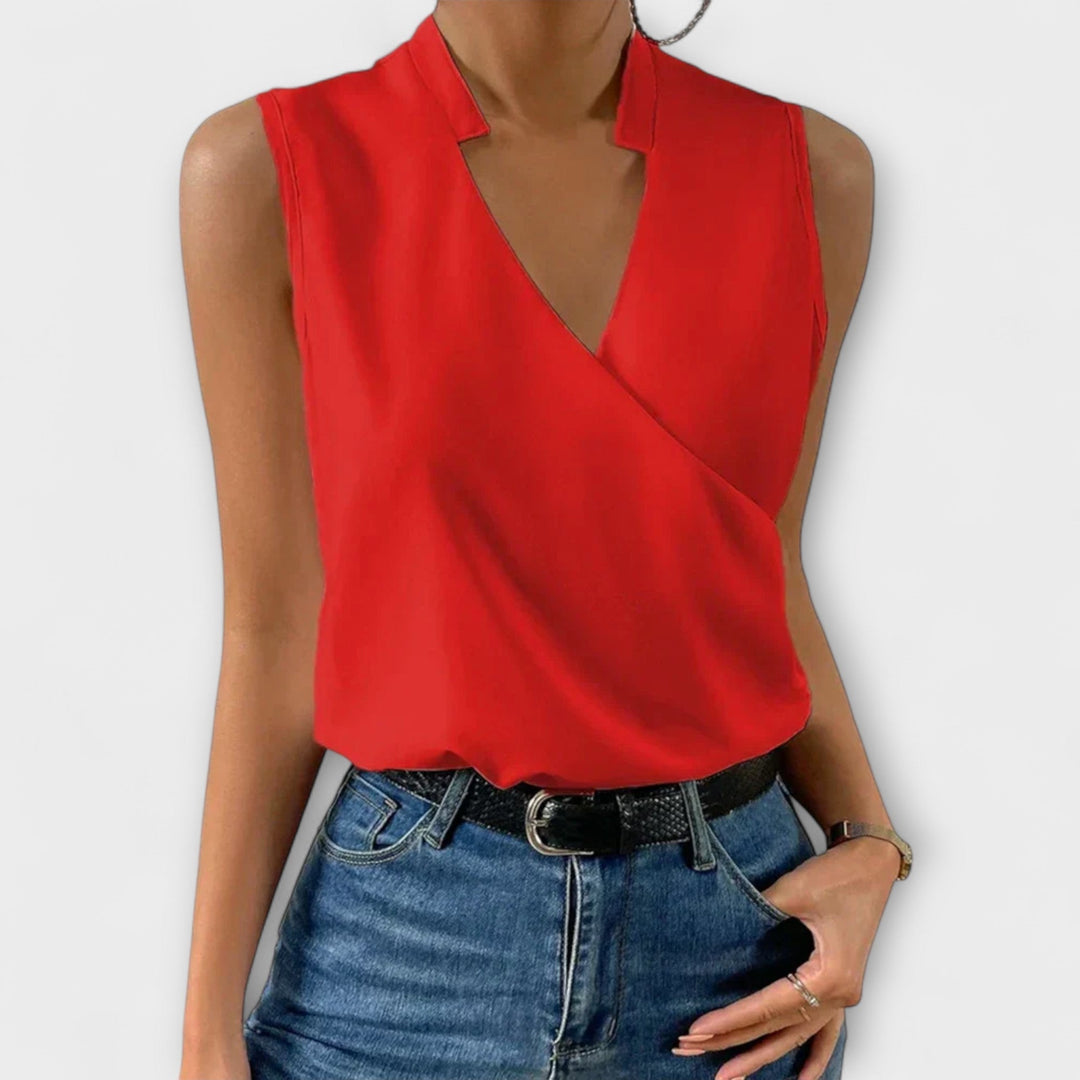 Loretta | Blusa sofisticada con escote en V