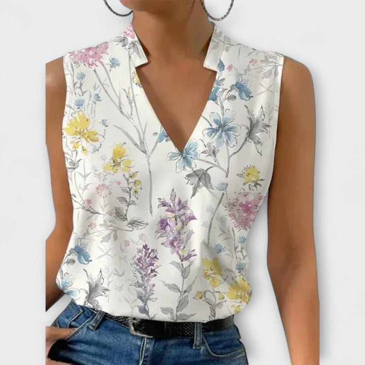 Loretta | Blusa sofisticada con escote en V