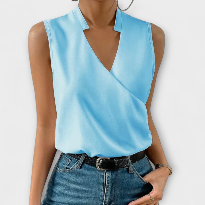Loretta | Blusa sofisticada con escote en V