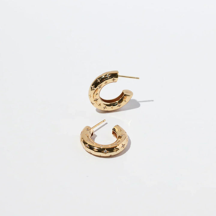 Florenzia | Brincos Estrela Ouro 18k