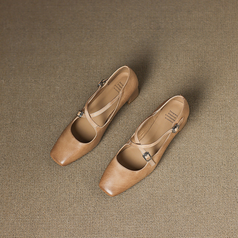 Marvane læder kitten heels