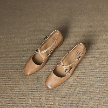 Marvane læder kitten heels