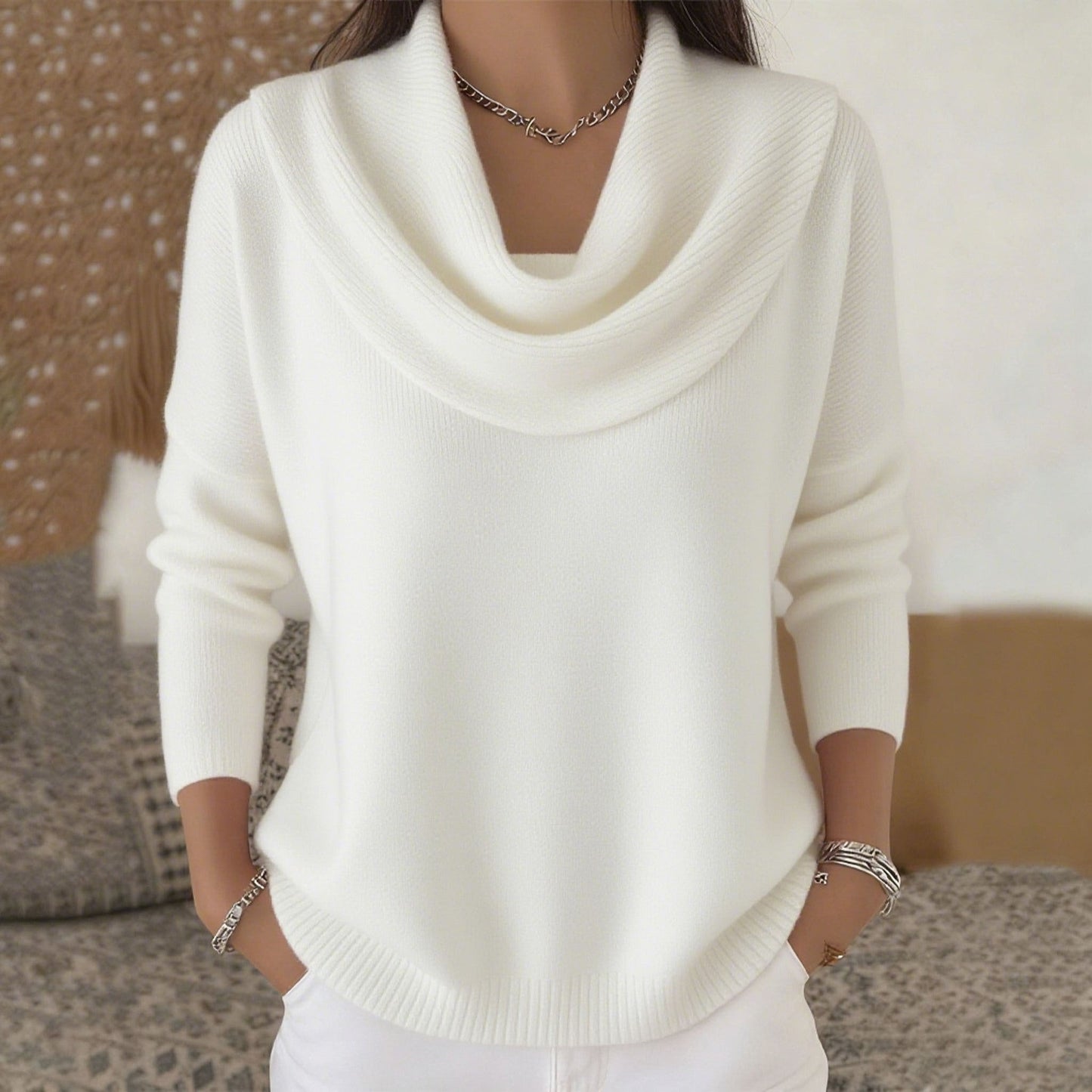 Vionne | Sweater med krave