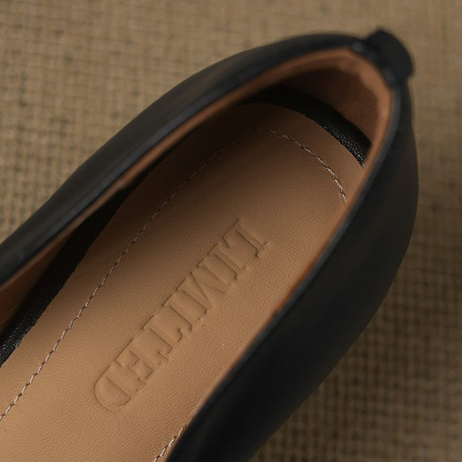 Calenne læder kitten heels