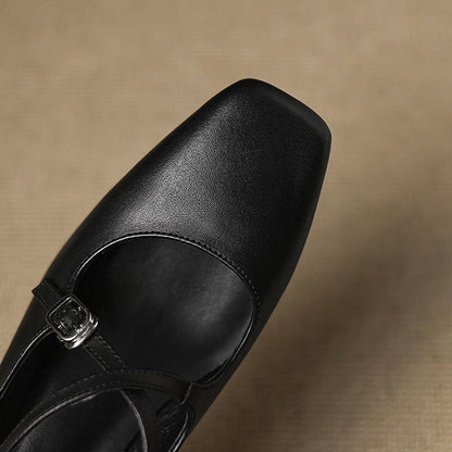 Marvane læder kitten heels