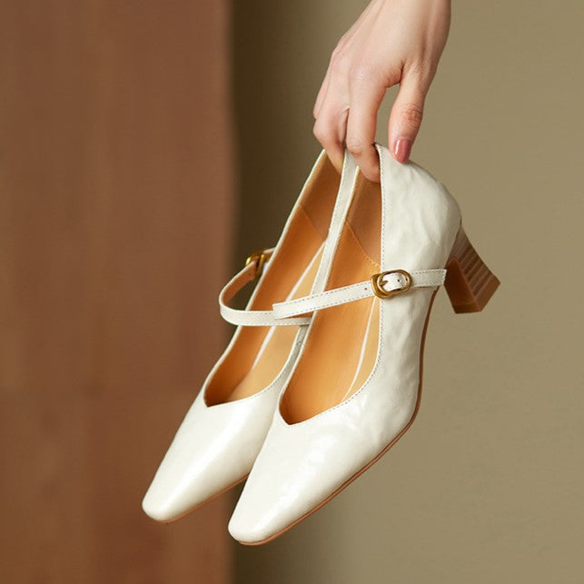 Orvane Mary Jane læderpumps