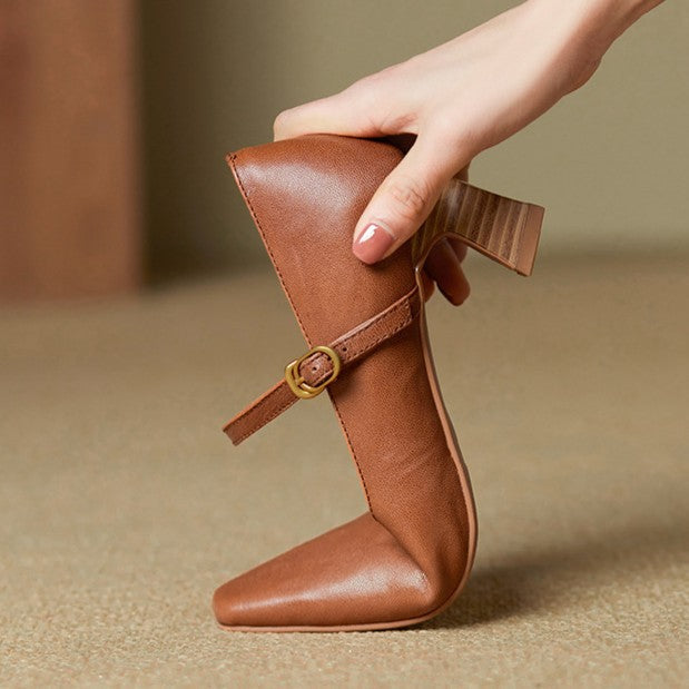 Orvane Mary Jane læderpumps
