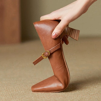 Orvane Mary Jane læderpumps