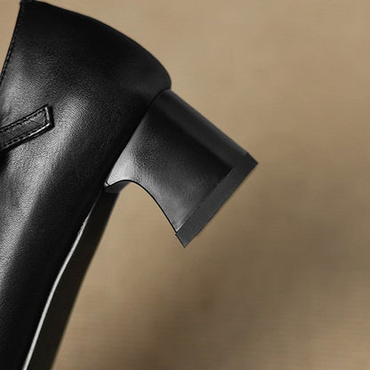 Marvane læder kitten heels