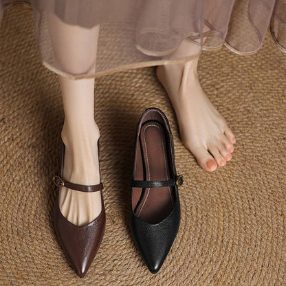 Eloria læder kitten heels