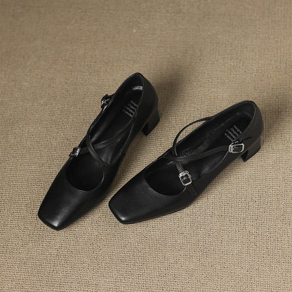 Marvane læder kitten heels