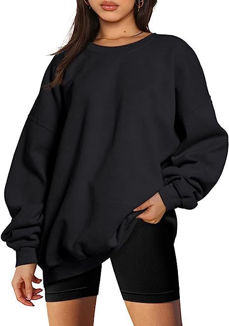 MARINIE™ - Damen Sweatshirt in Übergröße mit weitem Rundhalsausschnitt