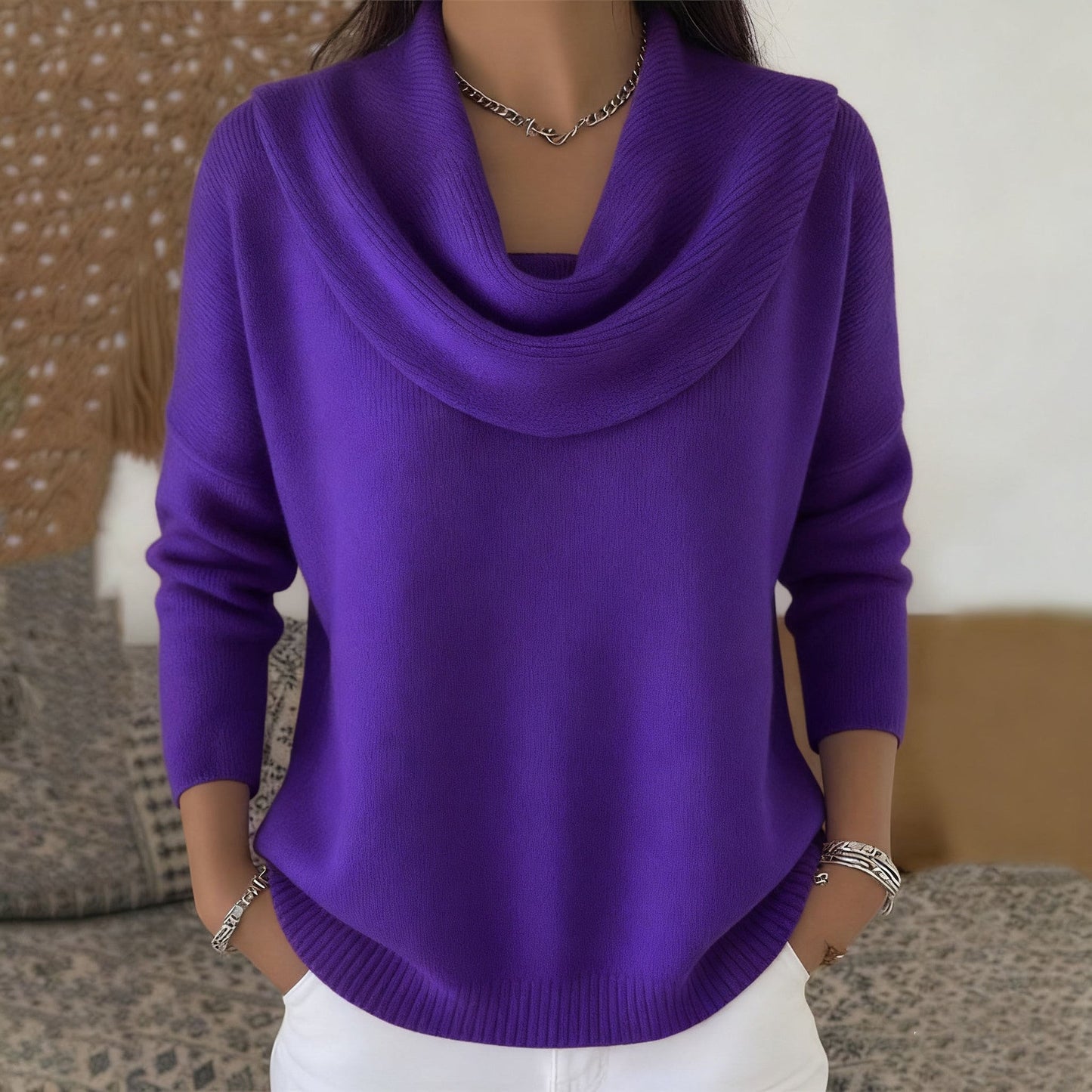 Vionne | Sweater med krave
