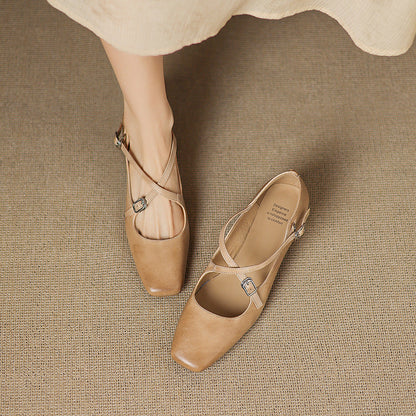 Marvane læder kitten heels