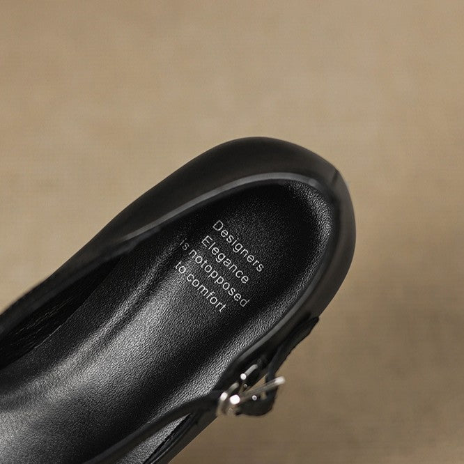 Marvane læder kitten heels
