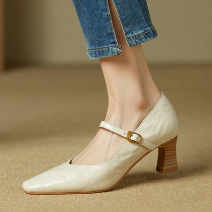 Orvane Mary Jane læderpumps