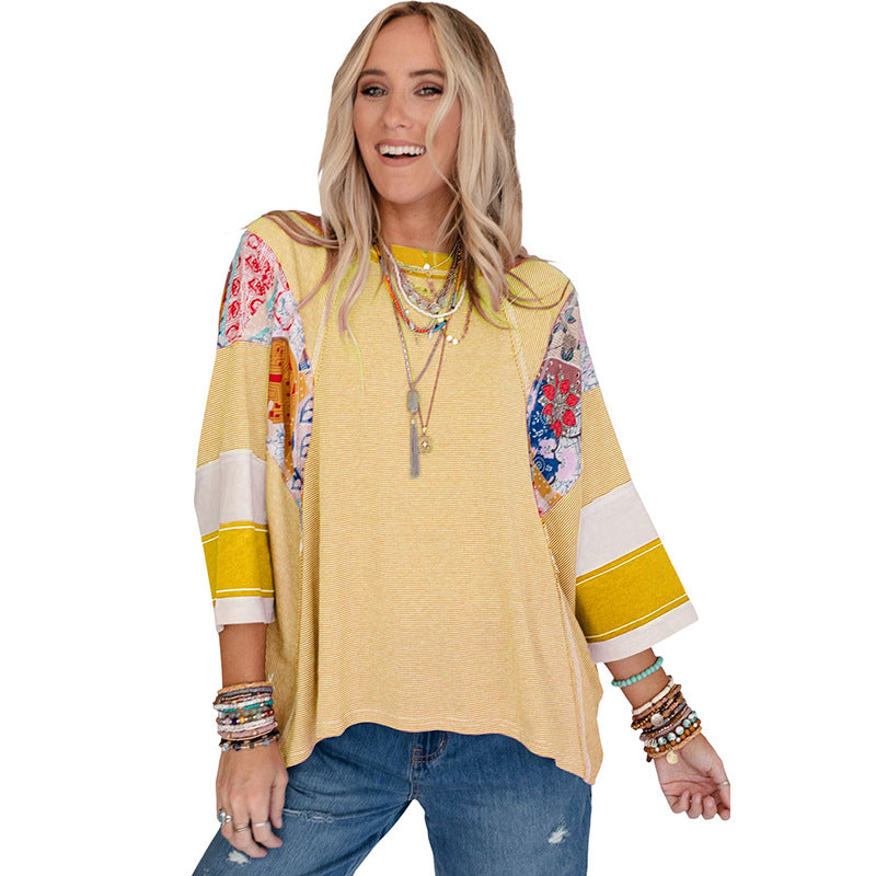 BAILEY | Let patchwork batwing-top